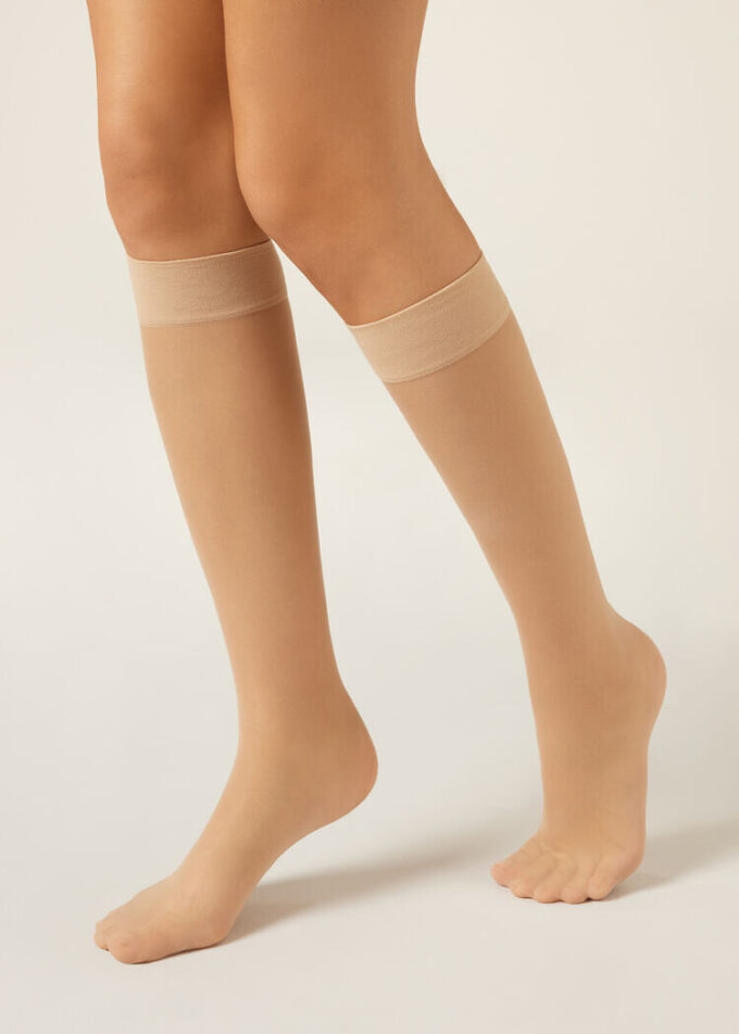 20 denier Comfort Cuff kniekousen