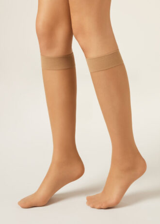 20 denier Comfort Cuff kniekousen