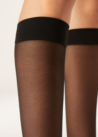 20 denier Comfort Cuff kniekousen