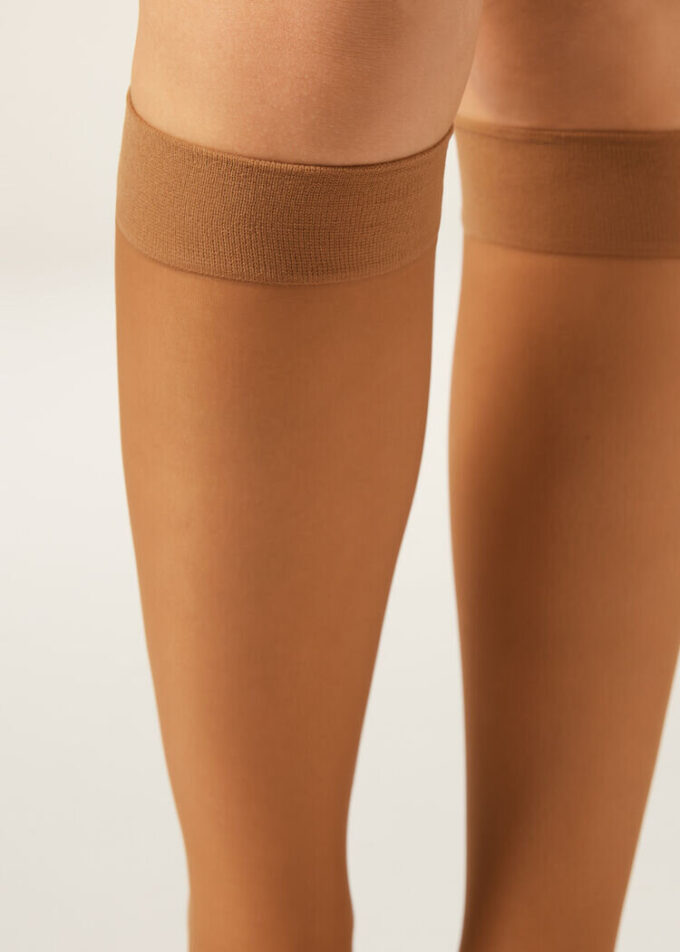 20 denier Comfort Cuff kniekousen