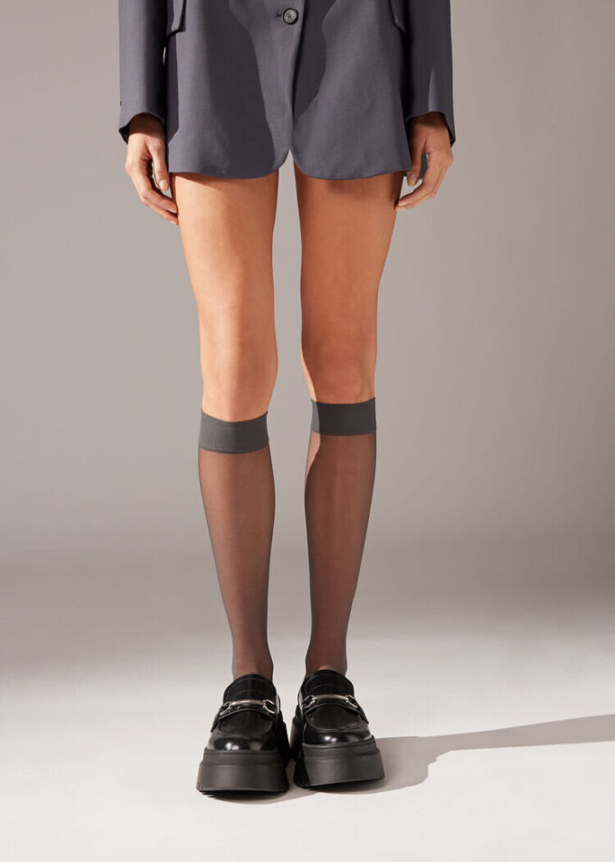 20 denier Comfort Cuff kniekousen