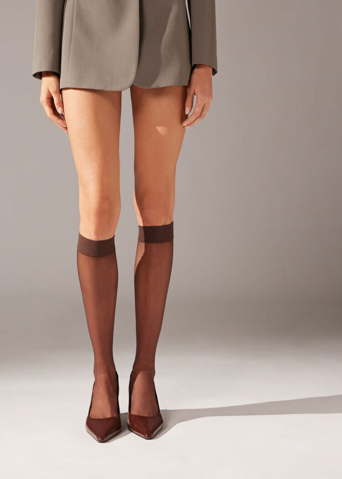20 denier Comfort Cuff kniekousen