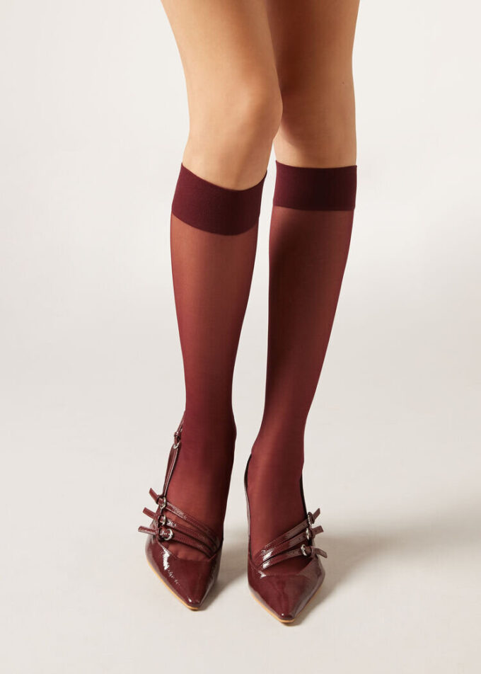 20 denier Comfort Cuff kniekousen