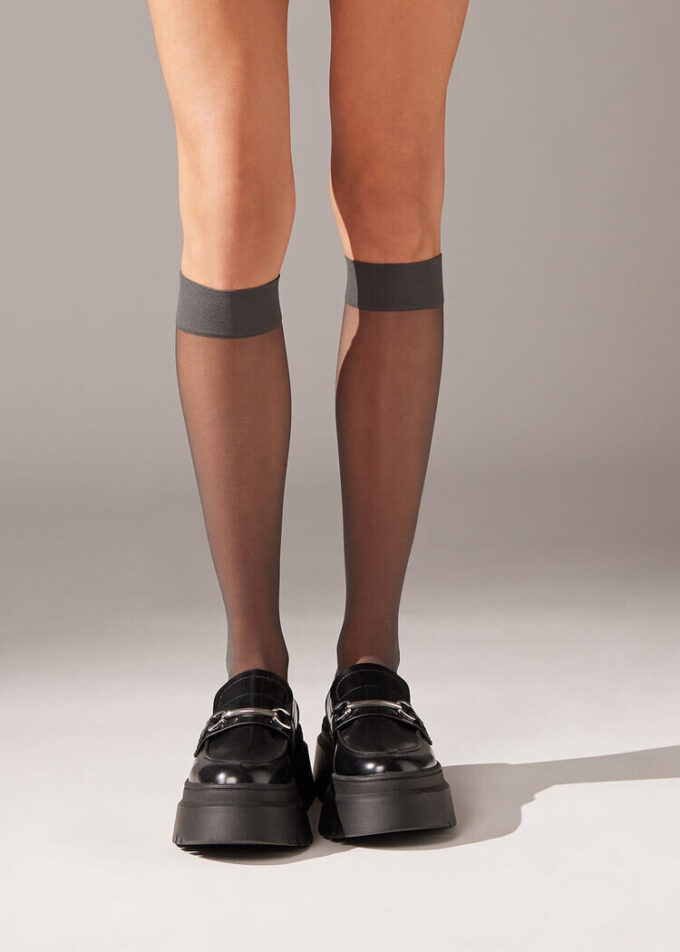 20 denier Comfort Cuff kniekousen