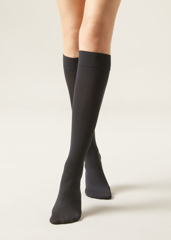 60 denier Microfiber kniekousen