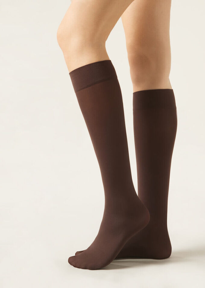 60 denier Microfiber kniekousen