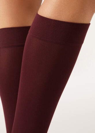 60 denier Microfiber kniekousen