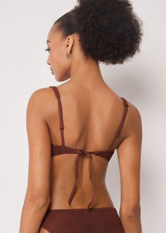 Balconette bikinitop Crinkle Waves