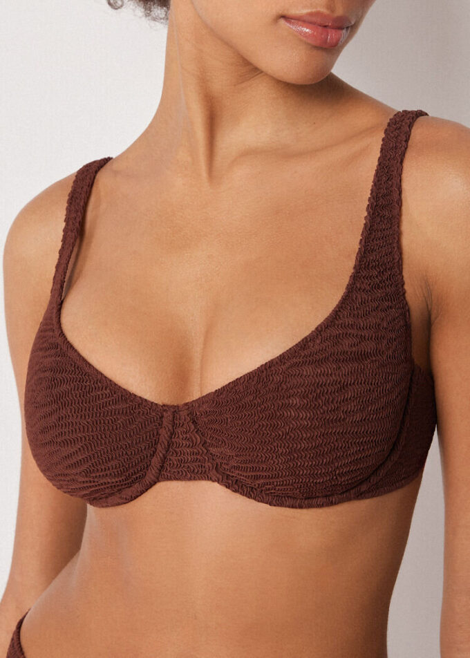 Balconette bikinitop Crinkle Waves