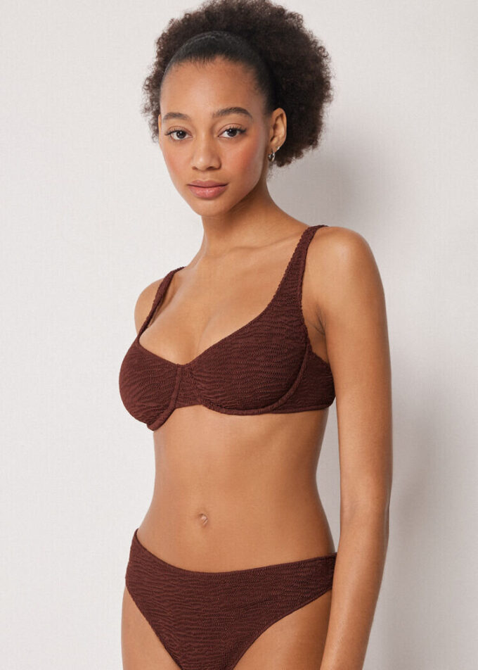 Balconette bikinitop Crinkle Waves