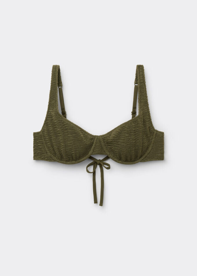 Balconette bikinitop Crinkle Waves