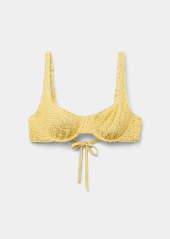 Balconette bikinitop Crinkle Waves