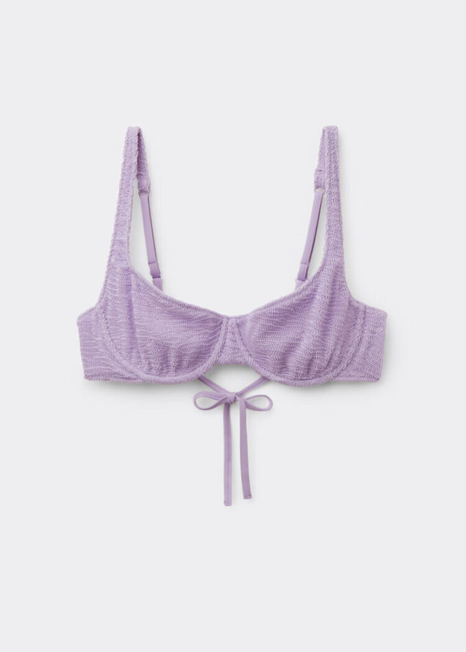 Balconette bikinitop Crinkle Waves