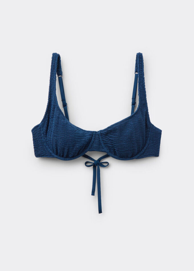 Balconette bikinitop Crinkle Waves