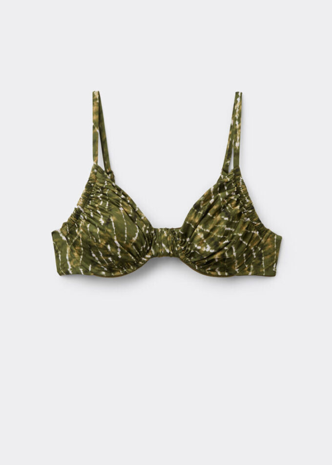 Balconette bikinitop Natural Tie-Dye