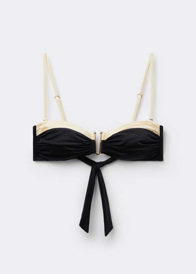 Bandeau-bikini-top Elegant Bicolor