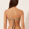 Bandeau-bikini-top met tropisch bladmotief