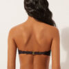 Bandeau-bikinitop donker Animalier