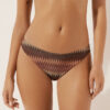 Bikini-broekje met gouden chevronpatroon