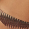 Bikini-broekje met gouden chevronpatroon