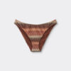 Bikini-broekje met gouden chevronpatroon