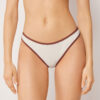 Bikini-broekje met tweekleurige bies