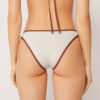 Bikini-broekje met tweekleurige bies