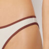 Bikini-broekje met tweekleurige bies
