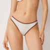 Bikini-broekje met tweekleurige bies