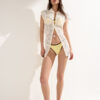 Bikini-broekje met tweekleurige bies