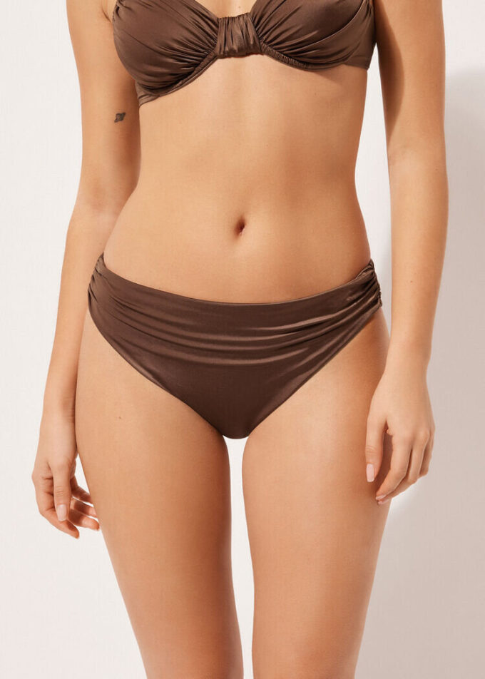 Bikini-broekje van glanzend satijn