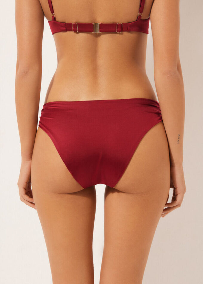 Bikini-broekje van glanzend satijn