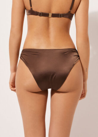 Bikini-broekje van glanzend satijn