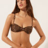 Bikinitop in tanktopstijl met wild dierenprint