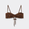 Bikinitop in tanktopstijl met wild dierenprint
