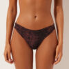 Brazilian bikinibroekjes donker Animalier