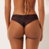 Brazilian bikinibroekjes donker Animalier