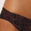 Brazilian bikinibroekjes donker Animalier