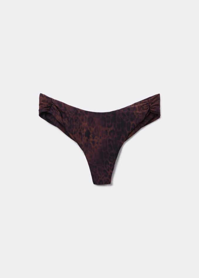Brazilian bikinibroekjes donker Animalier
