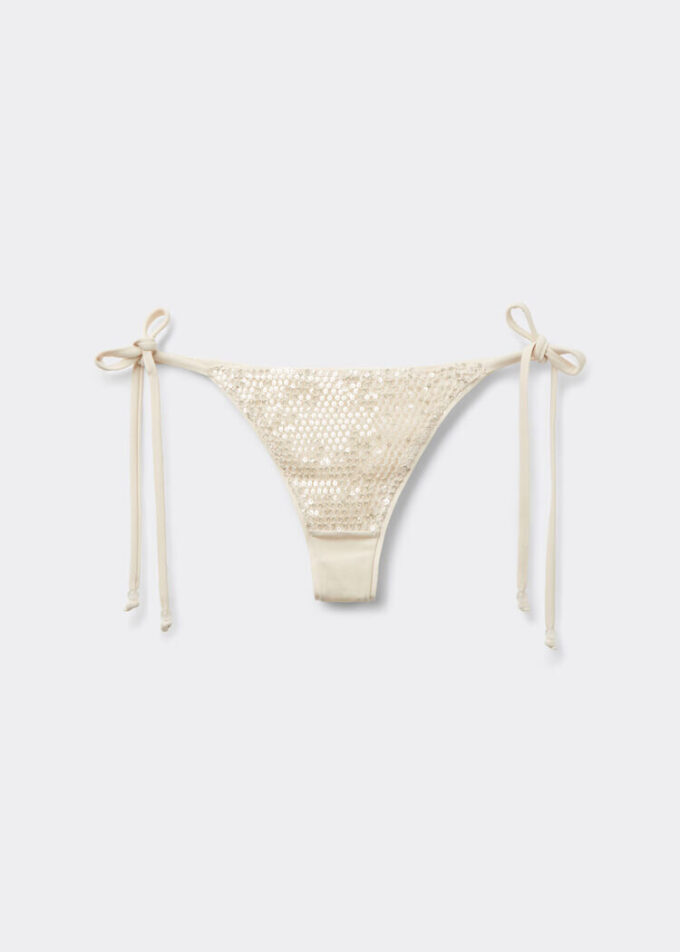 Brazilian bikinibroekjes met pailletten en netstof