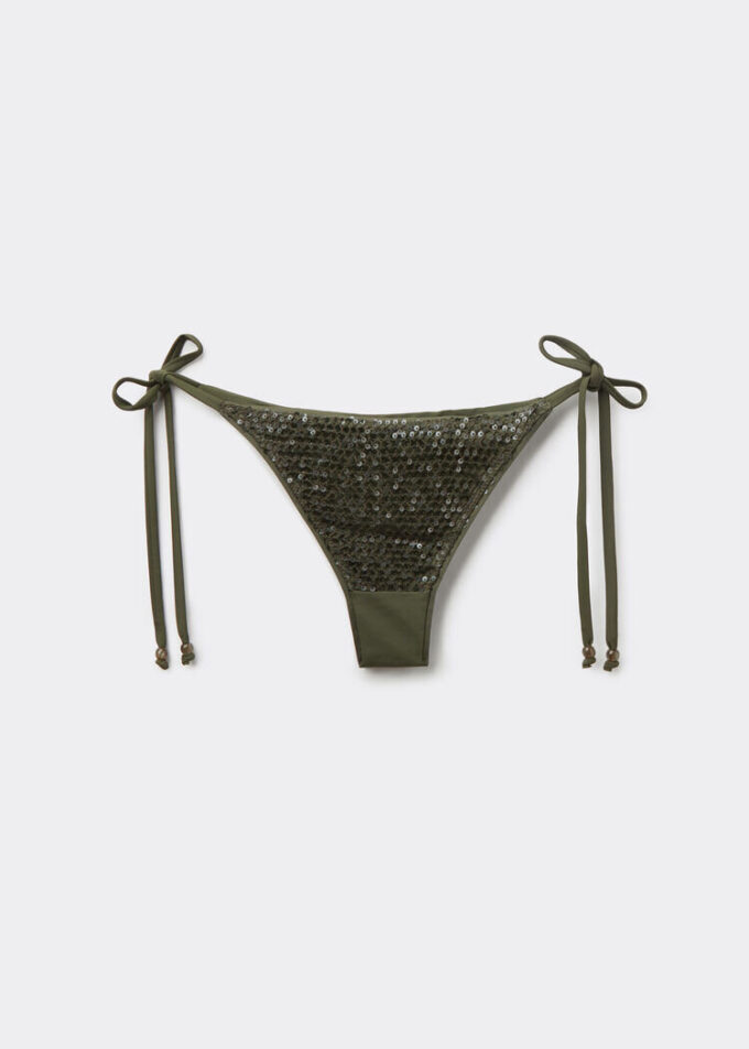 Brazilian bikinibroekjes met pailletten en netstof