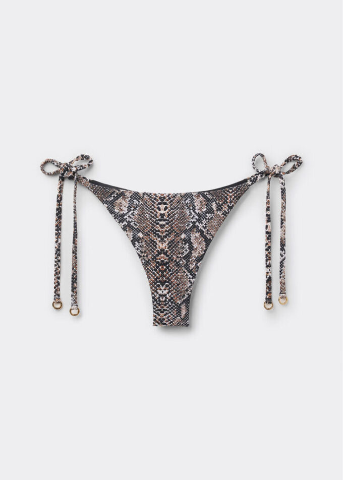 Brazilian bikinibroekjes met strik Classic Snake