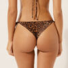 Brazilian bikinibroekjes met striksluiting opzij en dierenprint