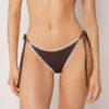 Brazilian bikinibroekjes met tweekleurig borduursel