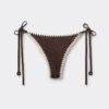 Brazilian bikinibroekjes met tweekleurig borduursel