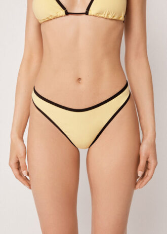 Brazilian bikinibroekjes met tweekleurige bies
