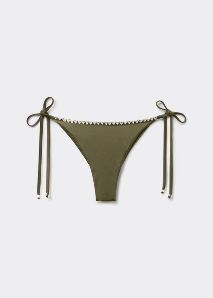 Brazilian bikinibroekjes met veters en verfijnde glans