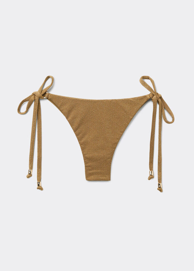 Brazilian bikinibroekjes met veters, verfijnde glans