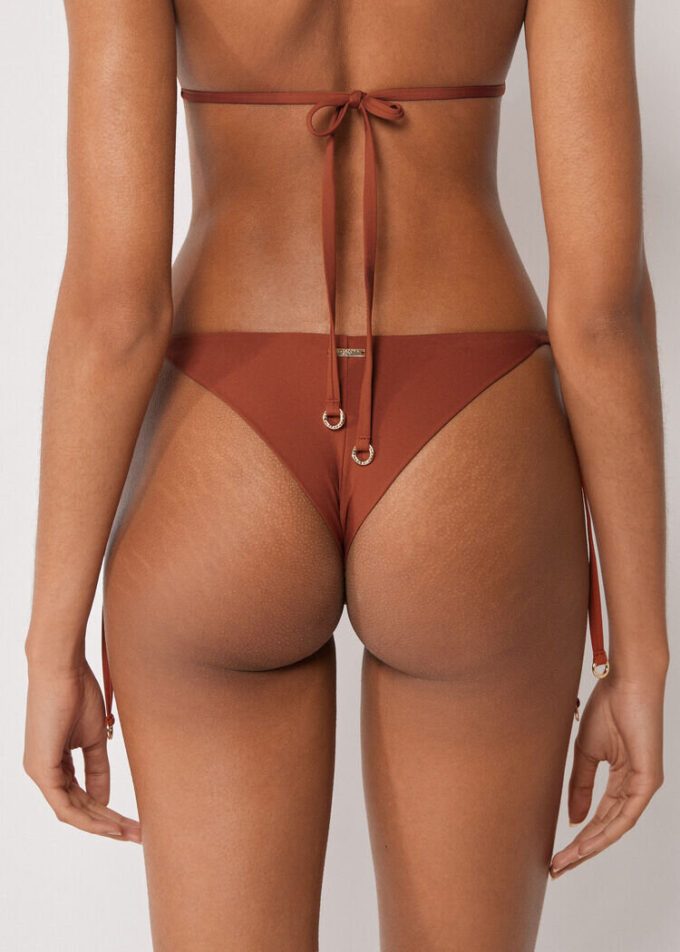 Brazilian bikinibroekjes met vetersluiting, premium pasvorm