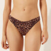 Bruin Animalier Brazilian bikinibroekjes